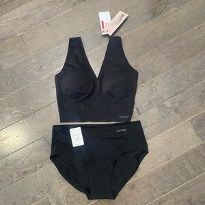 CALVIN KLEIN SET XS BLACK